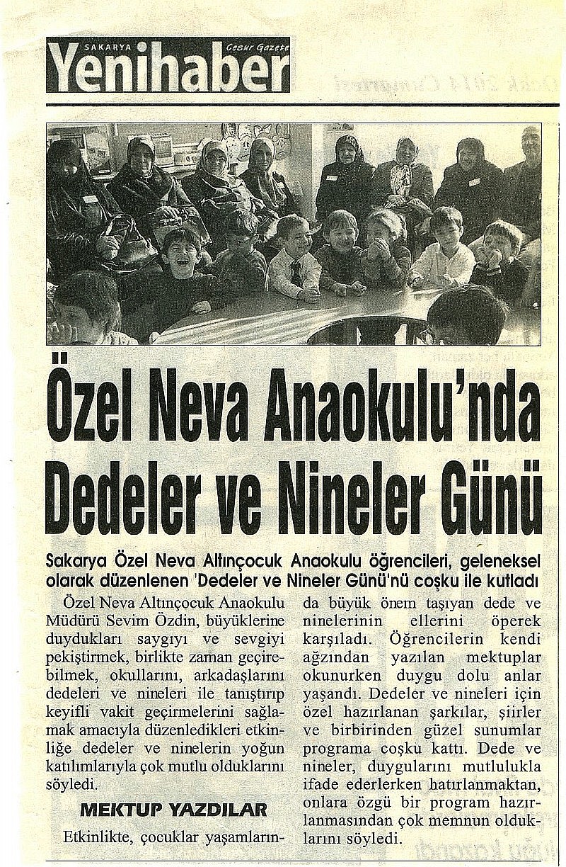 DEDELER NİNELER GÜNÜMÜZ